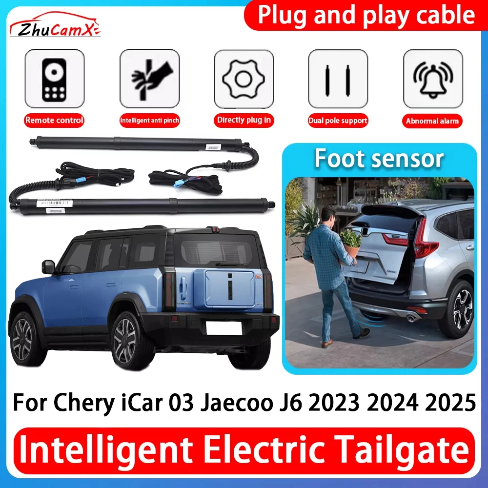 

ZhuCamX Car Power Trunk Electric Suction Tailgate Intelligent Tail Gate Lift Strut For Chery iCar 03 Jaecoo J6 2023 2024 2025