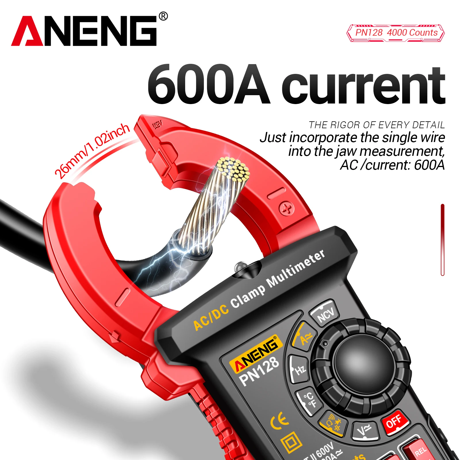 

ANENG PN128 Digital Multimeter Automatic Power Off Voltage and Current Tester Portable Automotive and Home Circuit Tester Tool