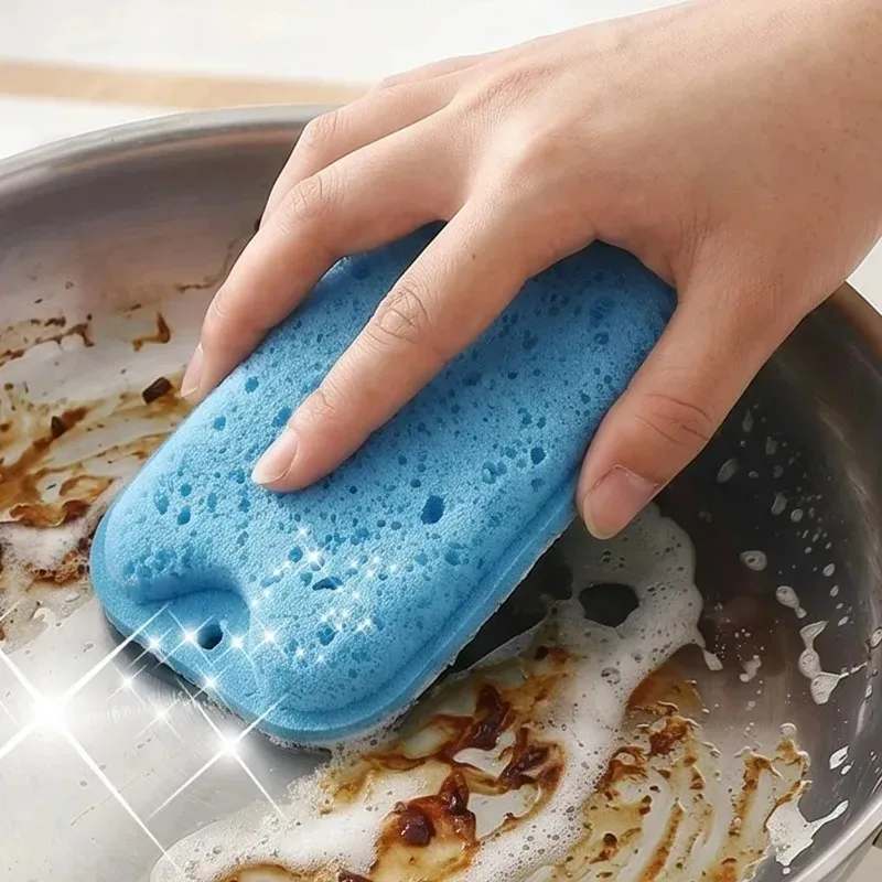 24/1Pcs Soft Sponge Absorbent Clean Rub Rust Scouring Pad Household Kitchen Dish Washing Double-sided Cleaning Brush Sponge Tool view 2