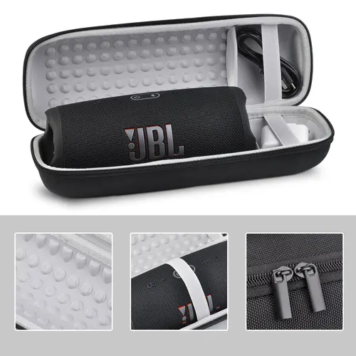 Imagen 2 del producto JBL estuche de transporte de viaje para altavoz JBL Charge 5 Charge 4, bolsa de almacenamiento de carcasa dura, correa de mano, correa de hombro y mosquetón