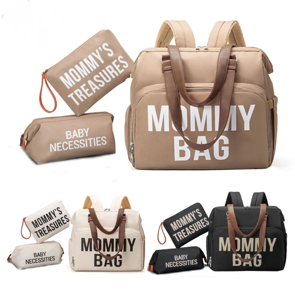 3pcs/set Mom Bag Large Capacity Diaper Bag Handbag Backpack for Father Baby Nappy Bag Maternity Bags Dad Backpack