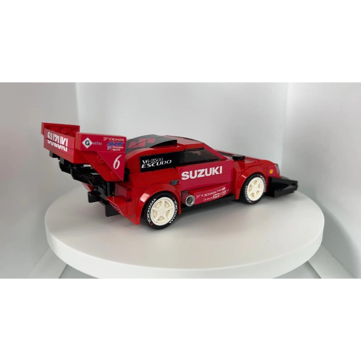 Poladeer 267PCS Pikes Peak Schild ​ ​ Champion Serie Kleine Partikel-Bausteine Rennspielzeug Puzzle-Modell Urlaubs-Geschenk – Detail 9