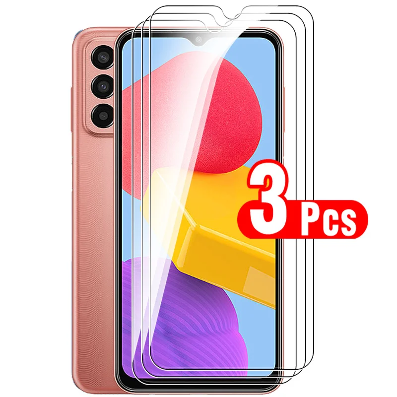 Pelindung layar Samsung Galaxy M13, kaca Tempered 9H, lapisan pelindung tahan gores kekerasan untuk Samsung M13 5G, Aksesori