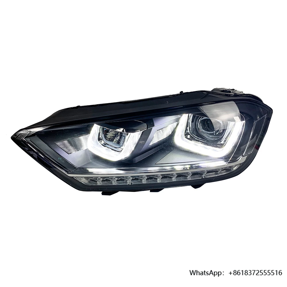 

da2016-2020 Golf Sportsvan Car Front LED Auto Headlights Assembly New Projector Double Lens 6000k Color Hot Sports Accessories