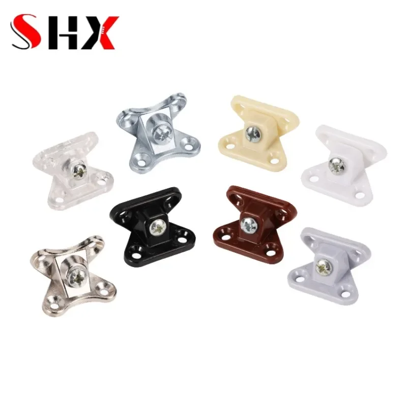 10pcs Zinc Alloy Corner Brackets Screws Butterfly L-shaped Support Connector Removable Fasteners Corner Code Right Angle Bracket