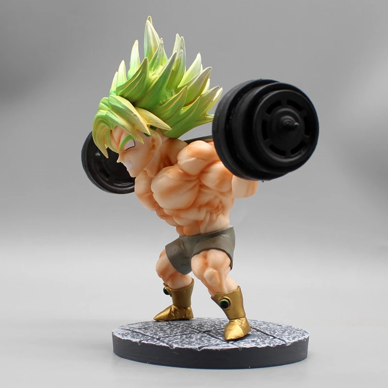 16cm Anime Super Dragon Ball Z Figure Gk Broly Fullpower Fitness Standing Action Figurine Model Statue Doll Toy Decoration Gift