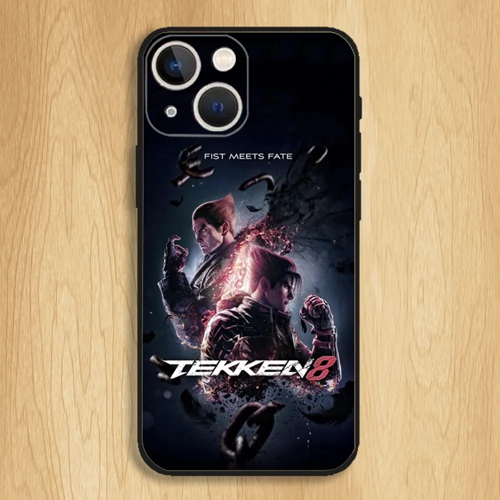 Tekken 8 Game Phone Case For iPhone15,14,13,12,11,Pro,Max,Plus,Mini,X,XS,XR,8,7,6,S,Plus,SE Soft Black Case