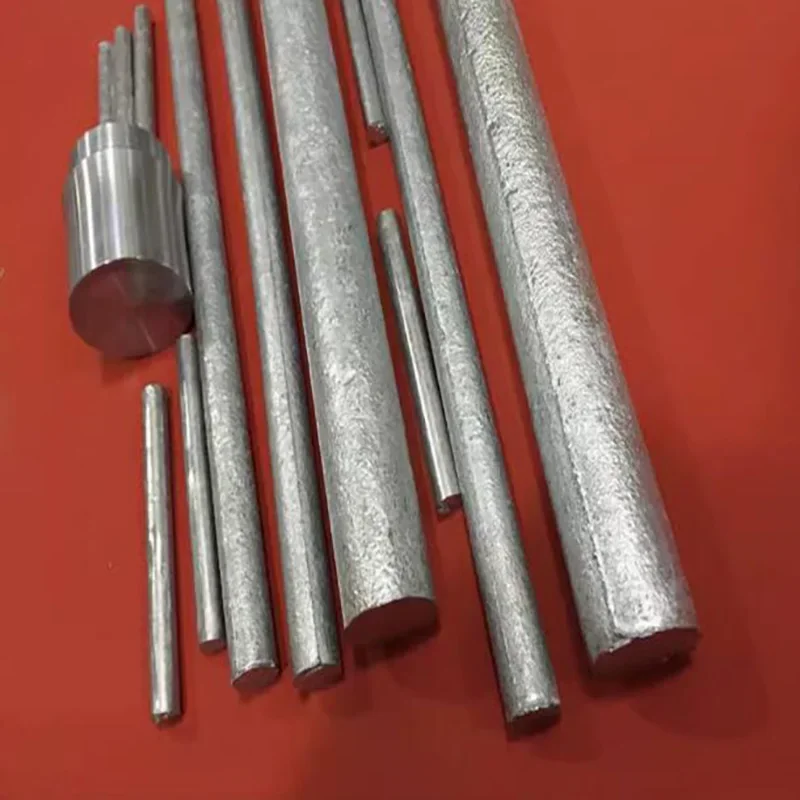 Zinc Rod Solid Round Bar Electroplate Anode Electrode 2mm To 120mm