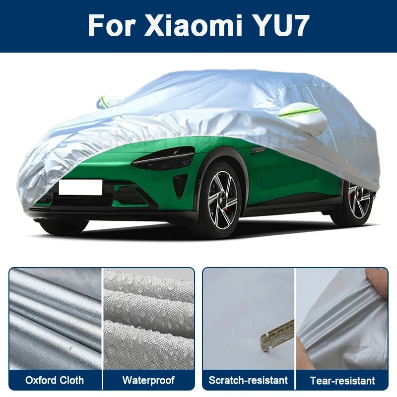 

Всепогодный чехол для автомобиля Xiaomi YU7 с отражающими полосами, водонепроницаемый, снегозащитный, пылезащитный, с защитой от УФ-излучения, внешние аксессуары
