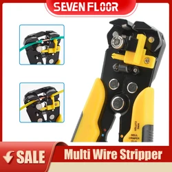 Wire Stripper Crimping Pliers 24-10AWG 0.2-6mm² Multifunctional Adjustable Cable Cutter Terminal Crimper Electrician Hand Tool