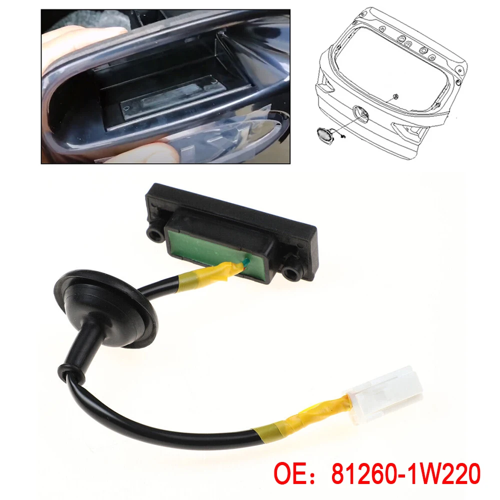 

Tailgate Rear Trunk Boot Switch Button 81260-1W220 812601W220 For Kia Rio Pride Picanto TB Cee'd Hyundai i30 FD 2007-2017