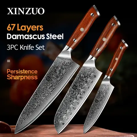 Damascus Steel Kitchen Knife Set XINZUO