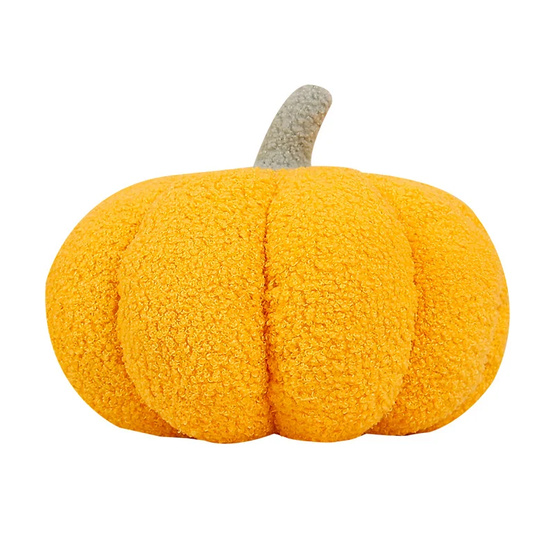 Almohada pequeña de planta de calabaza de 18/25cm, accesorio de fiesta para el día de Halloween, cojín de comida colorido, decoración para sofá y silla, regalo