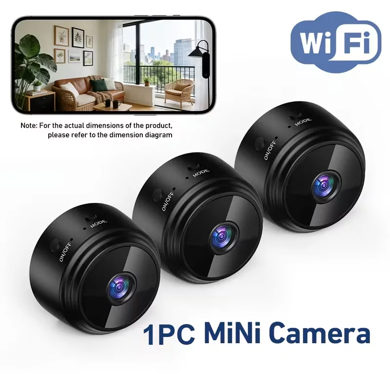 Câmera mini wi-fi a9, gravador de vídeo sem fio, câmera de proteção de segurança, câmera de monitoramento doméstico inteligente para bebês e animais de estimação, 1/4 peças