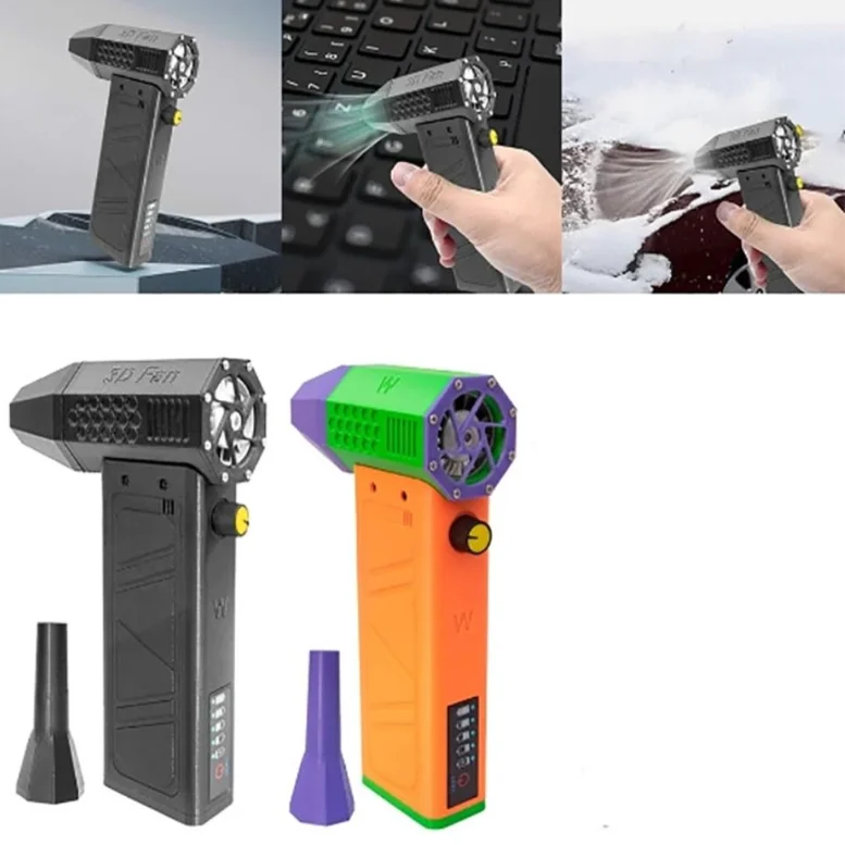 شاشة شحن مروحة توربو صغيرة عنيفة امتصاص مغناطيسي خفيف للغاية 140000 دورة في الدقيقة منفاخ قوي لاسلكي من النوع C شحن #2