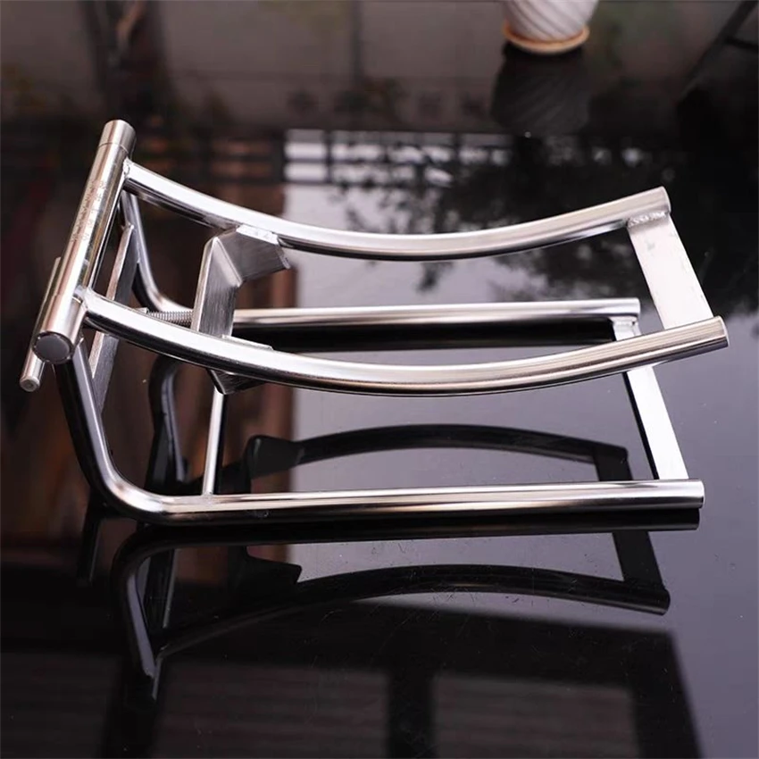 الفولاذ المقاوم للصدأ دراجة نارية الإطارات الخلفية استبدال جهاز مساعد صيانة أداة رفع آلة لرفع الإطار #4