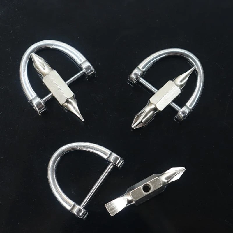 Convenient Essential Flathead Screwdriver Keychain For Durability Everyday Tasks On The Go Repair Effortless Portability M4YD