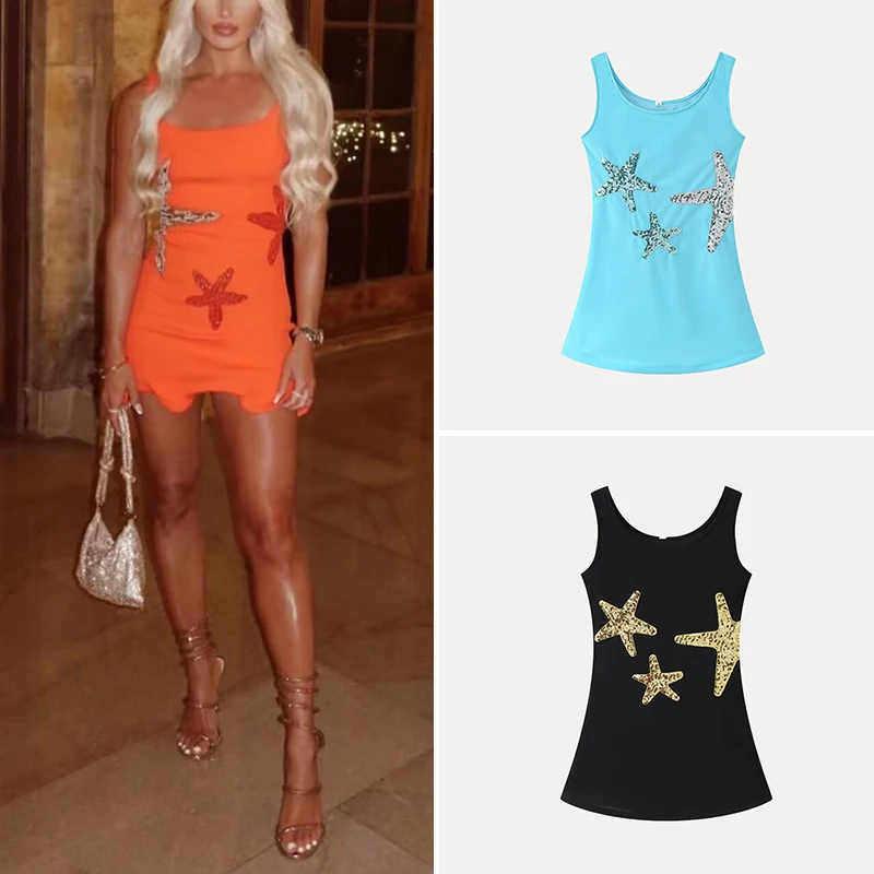 2025 été nouveau Faion femme polyvalent t-shirt couleur brodé perle Strapl Dr Street Sle Svel rond Ne Pol...