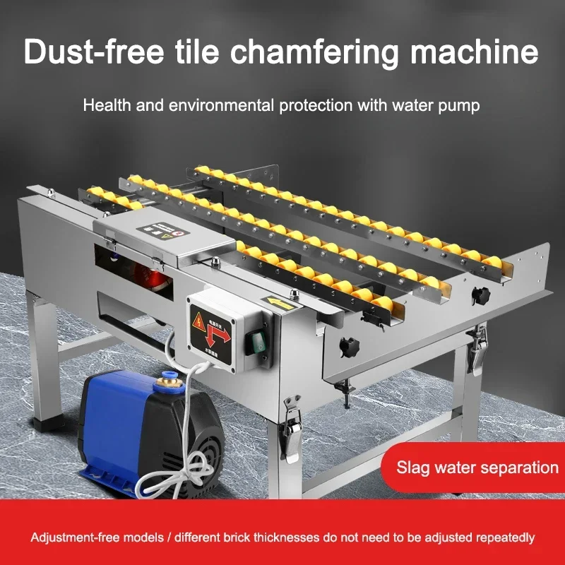 Tile Chamfering machine desktop free adjustment 45 high precision portable dust-free rock slab cutting machine