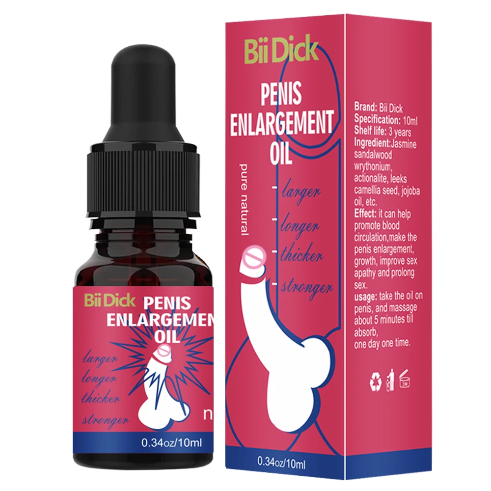 Penis Permanent Thickening, Growth Enlargement Massage Men\'s Cock Erection Lubricant Lncrease XXL Plant Extracts  Massage Oil