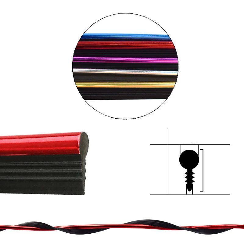 Car Moulding Trim Strip Interior Detachable Gap Decoration Strip Protector PVC for Auto Car Dashboard  Panel Door Edge image 2