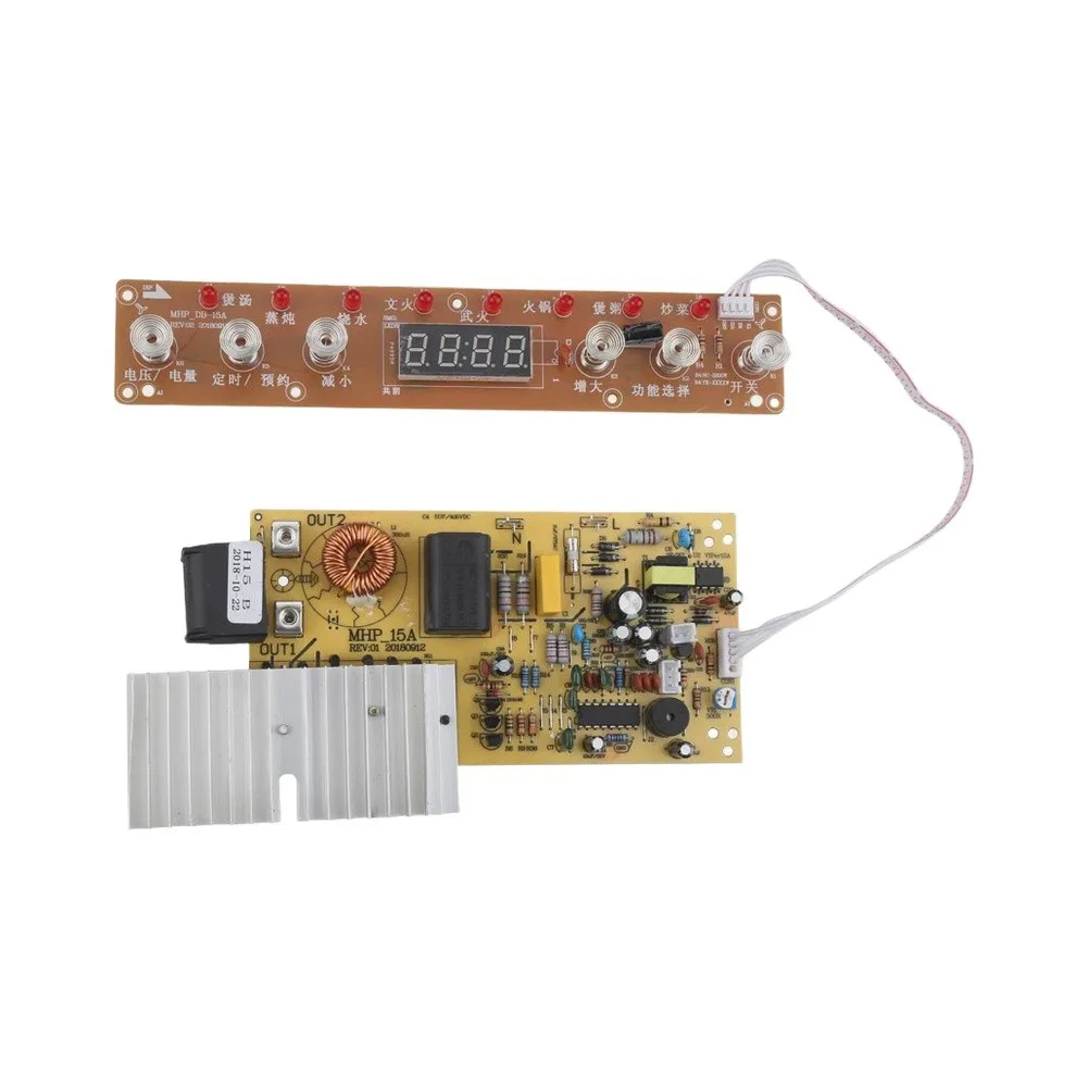 1Pc 220V 1500W Induction Cooker Circuit Board Digital Control Panel Motherboard For Heating Appliance Replacement