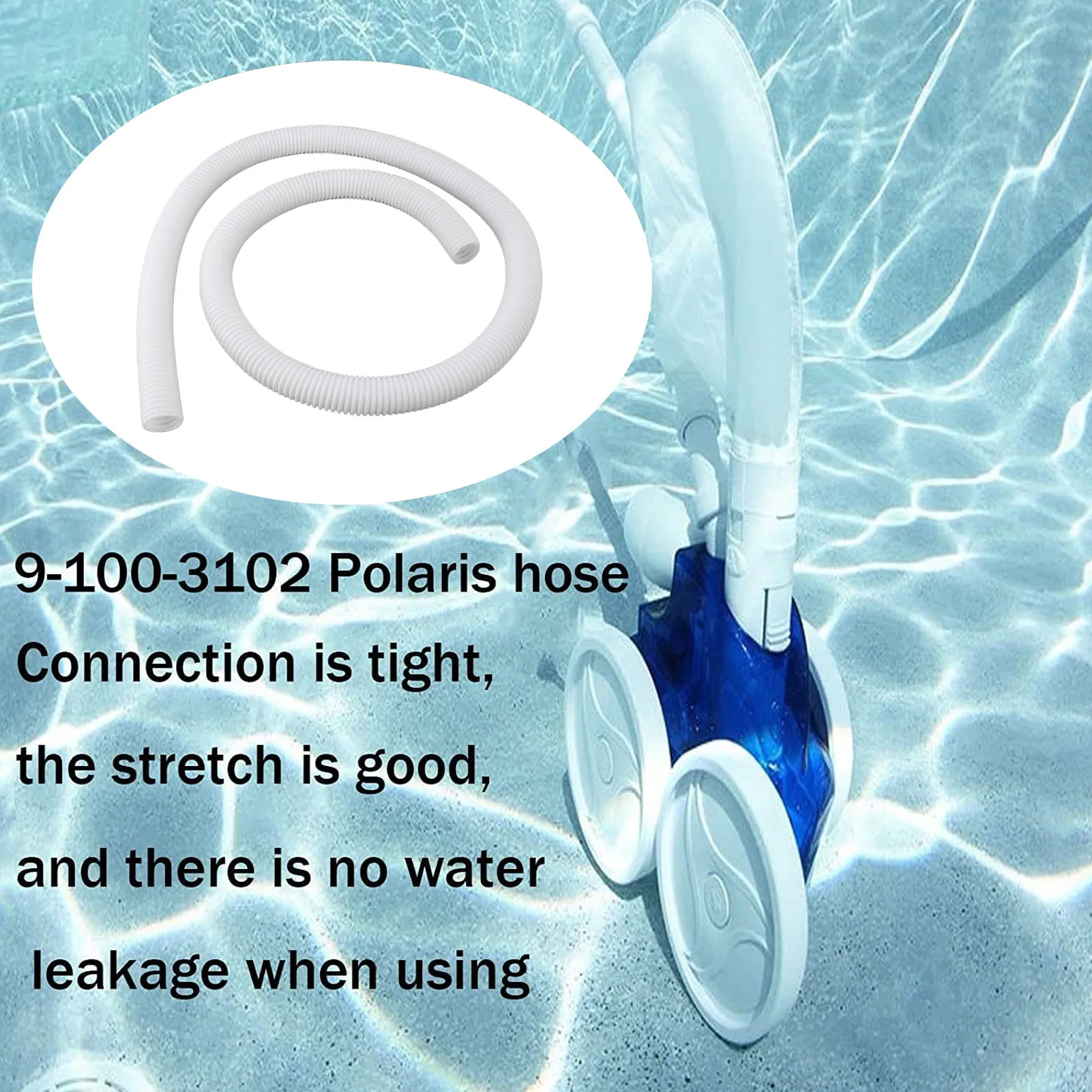 Pool Cleaner Cuffless Feed Hose Easy To Replace PVC 6ft 9 100 3102 Feed Hose For Polaris 360