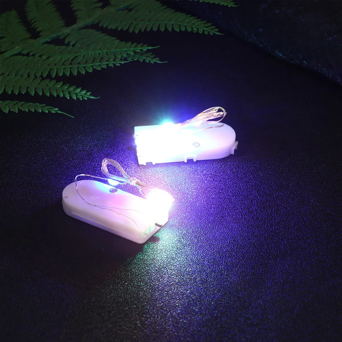 20 Stücke LED String Licht Knopf Box Fee Licht 1 m Kupferdraht Hohe Helligkeit Dekorative Lampe Weihnachten Hochzeit Festival