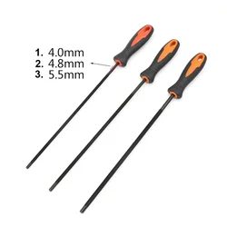 Chainsaw Round Files for Sharpening Chain Round Steel Sharpener ChainSaw Grinding for Outdoor Woodworking