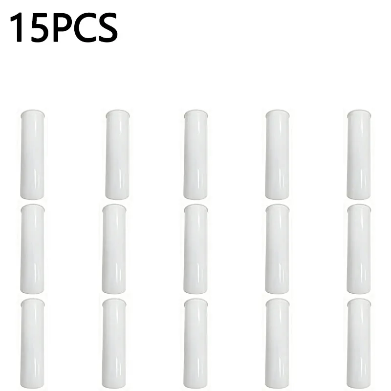 15pcs Clear Plastic Cylinder Vase Set Bulk Transparent Flower Vases for Dried Flowers Tabletop Wedding Party Home Decor