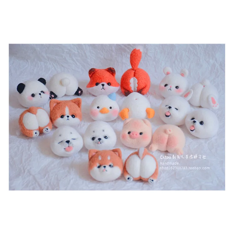 

GNOCCHI-DIY Рукоделие ручной работы с животными, игла из шерстяного войлока Шираза, декоративное ремесло, рукоделие