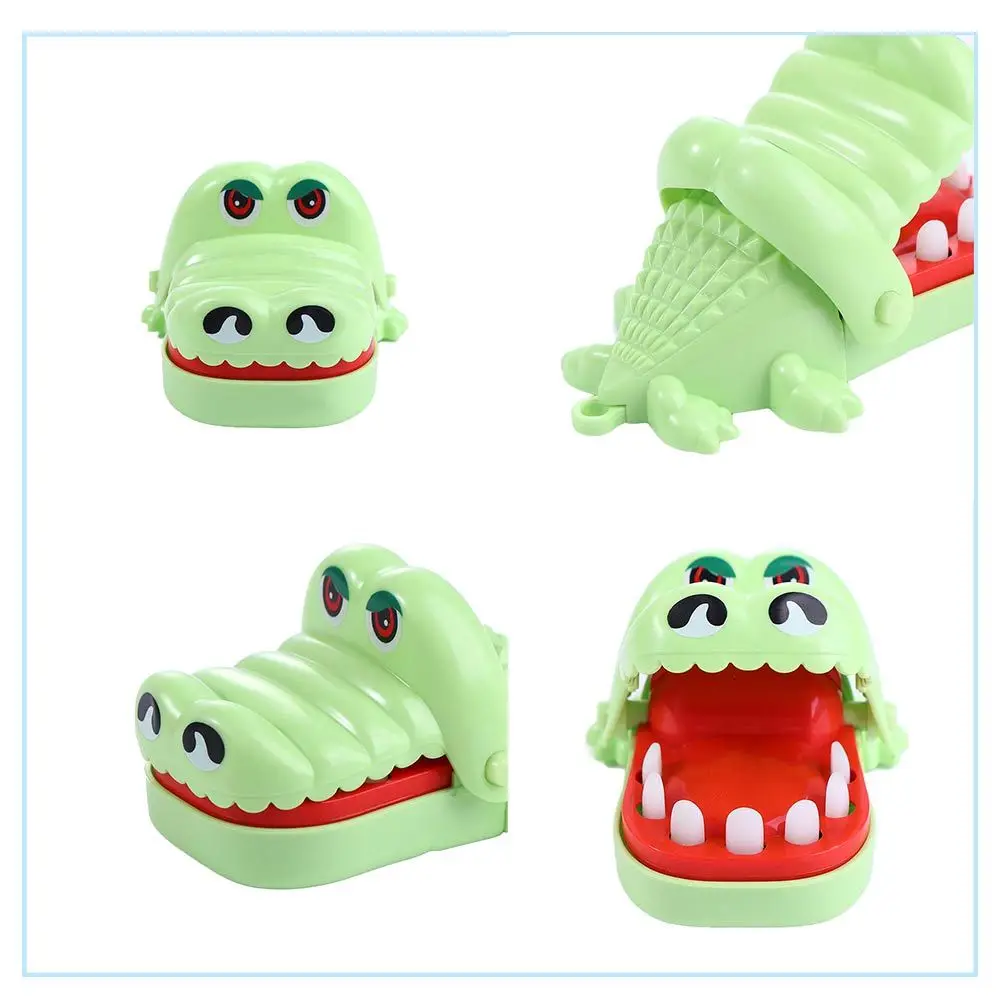 Practical Toy Kids Dentist Biting Hand Alligator Mini With Keychain Gags Toy Crocodile Mouth Bite Finger Game Crocodile Toys