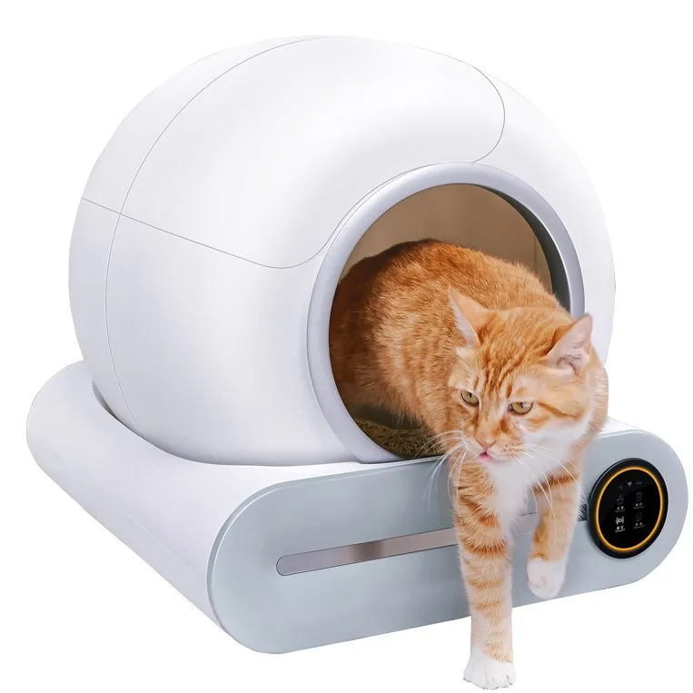 Large Automatic Pet Cat Toilet With App Remote Control Intelligent Health Monitor Smart Self Cleaning Litter Box For Cats