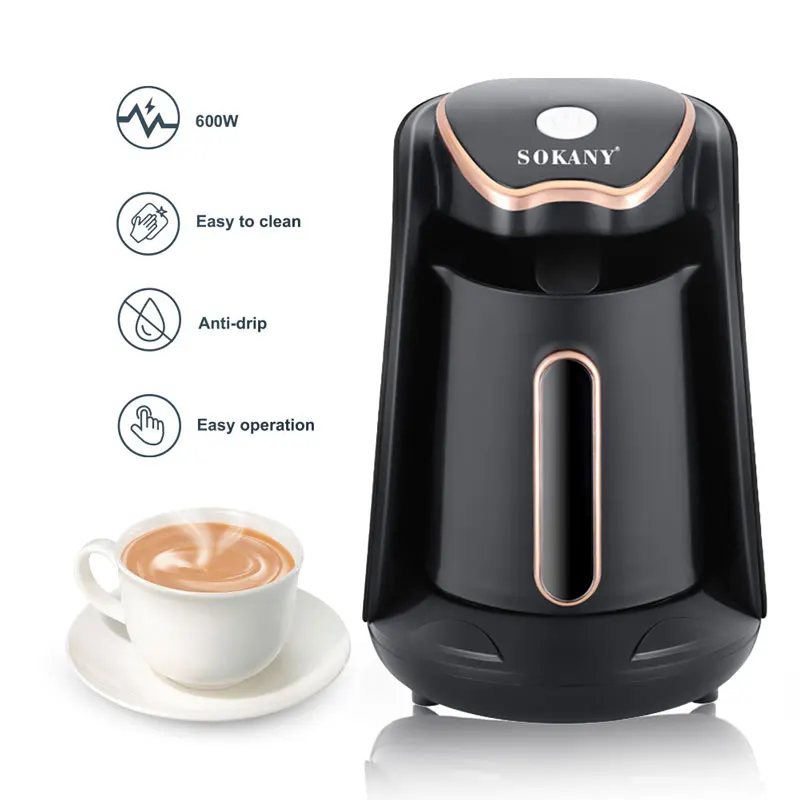 250ml Electric Coffee Pot,Portable Office Water Milk Tea Maker Machine,600W Power,One Button To Start,Anti-Drip,Easy To Clean