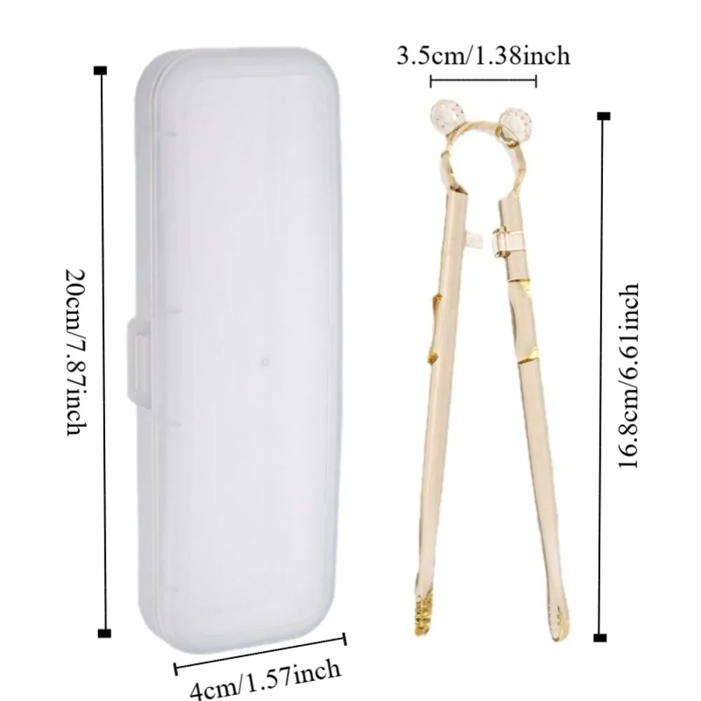 2pcs/set Anti Slip Training Chopsticks Food Grade Bear Shape Chopsticks High Temperature Resistance with Storage Box