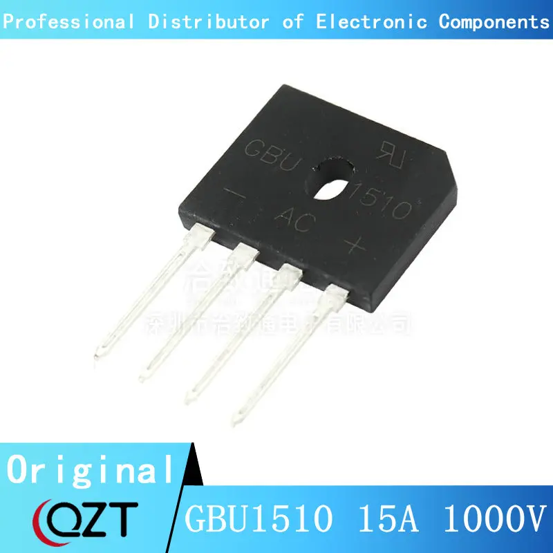 10pcs/lot GBU1510 Rectifier 15A/1000V Induction Cooker Power Supply Block KBJ1510 chip New spot