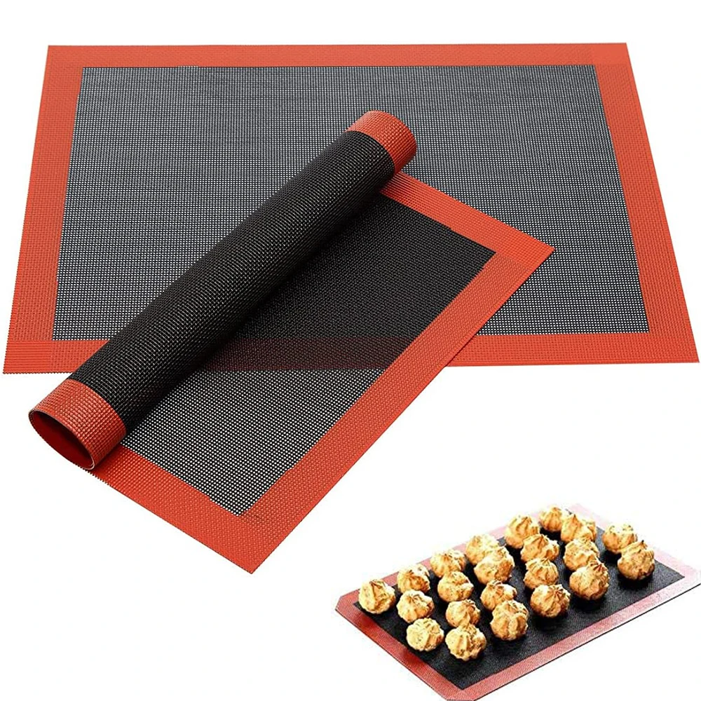 

Silicone Cookie Baking Pad Non-stick Heat-Resistant Oven Sheet Liners Rolling Dough Mats for Home Kitchen Pastry Accessories