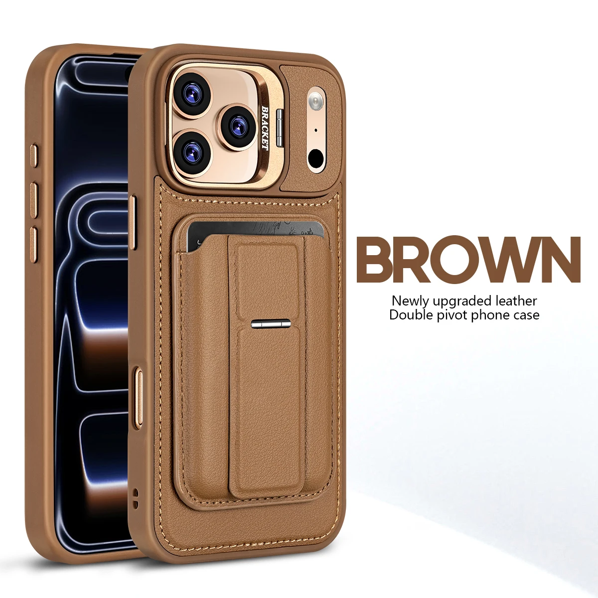 

Бизнес-чехол класса люкс с магнитным креплением для iPhone 17 Pro Max, 16 Plus, 15, 14, 13, 17 Air, совместимый с MagSafe, противоударный, со скрытым держателем