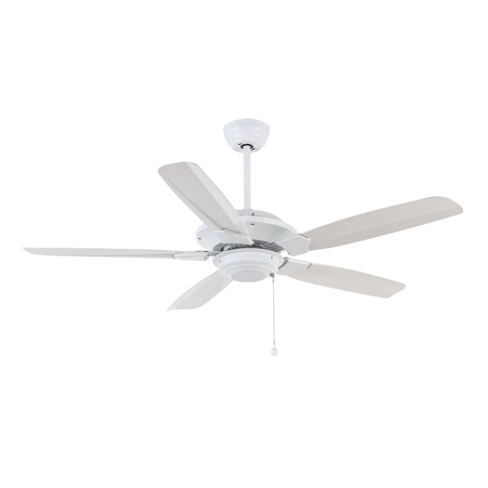 

52 Inch Pure Copper Winding Ac Motor Plastic 5 Blades Remote Control Modern Silent Ceiling Fan
