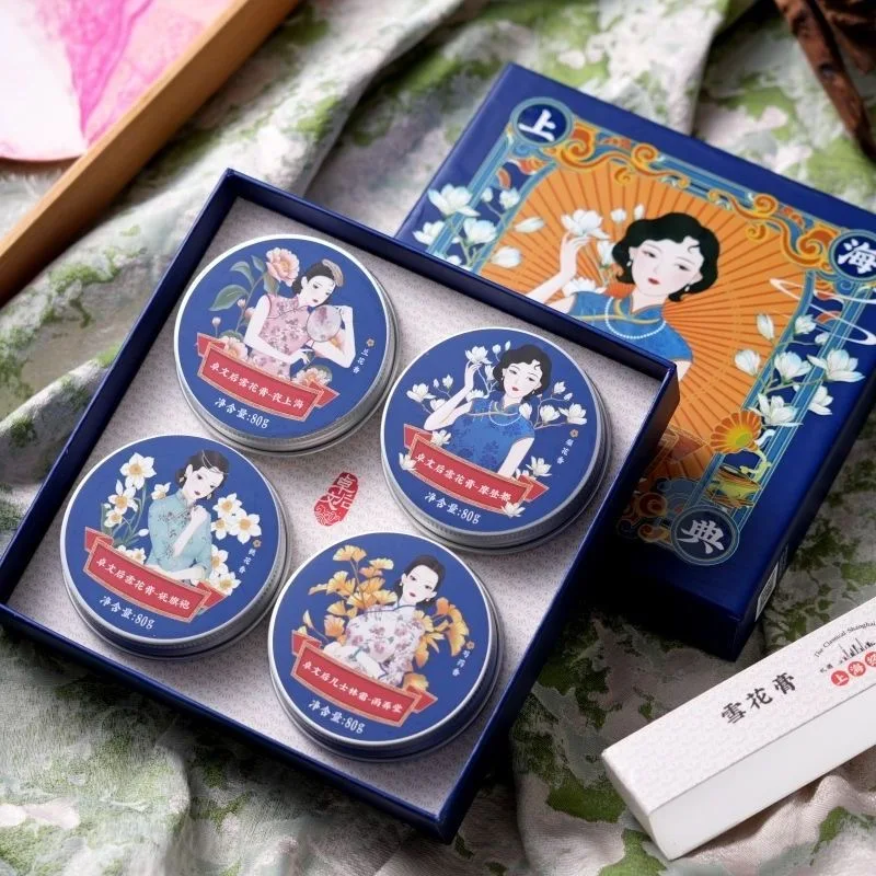 4pc-boxes-original-zhengege-zhuo-wenhou-co-branded-snow-cream-traditional-chinese-railway-cream-set-moisturizing-face-vanishing