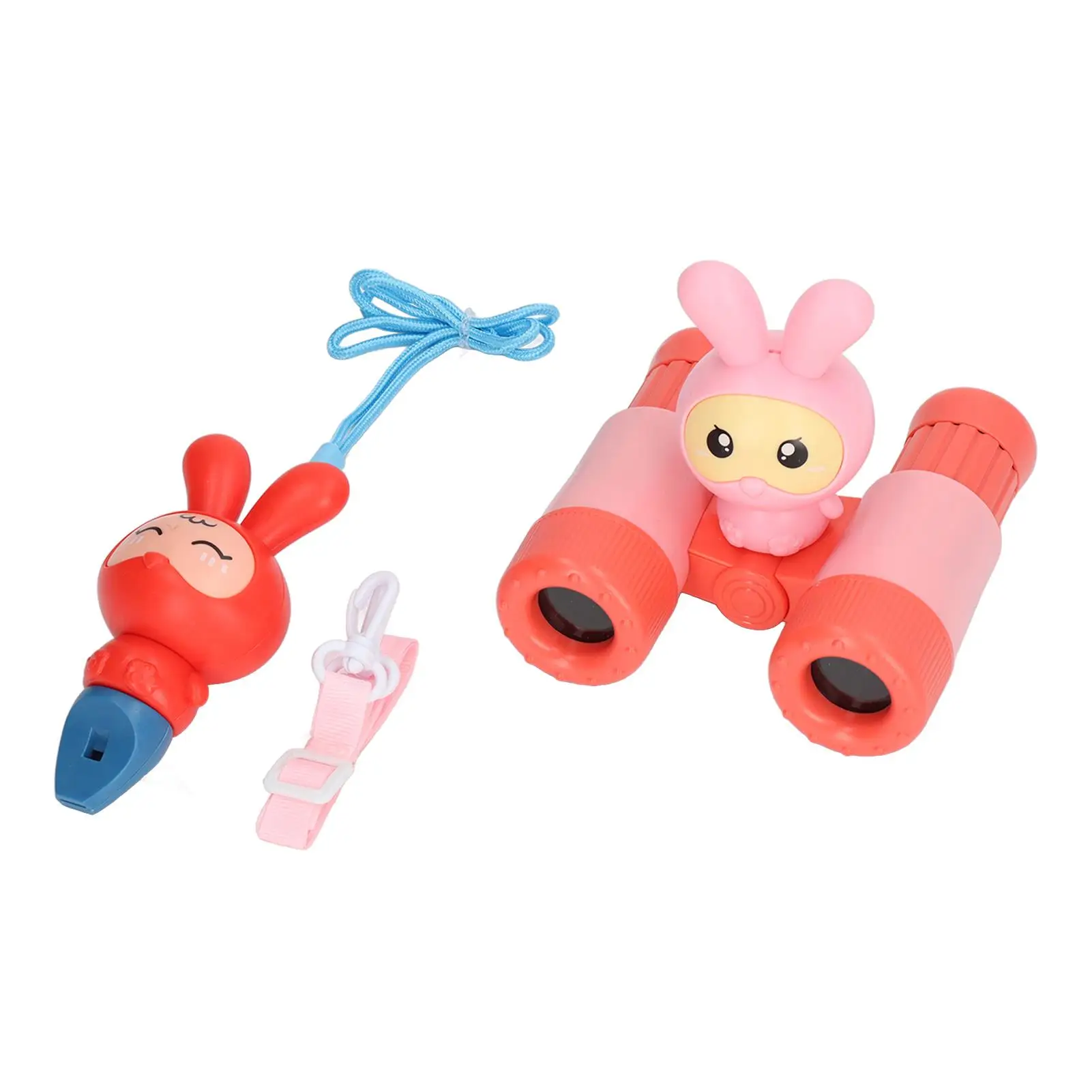 Portable 8X Rabbit Design Kids Binoculars - Clear Imaging, Detachable Plastic, Ideal for Outdoor Games