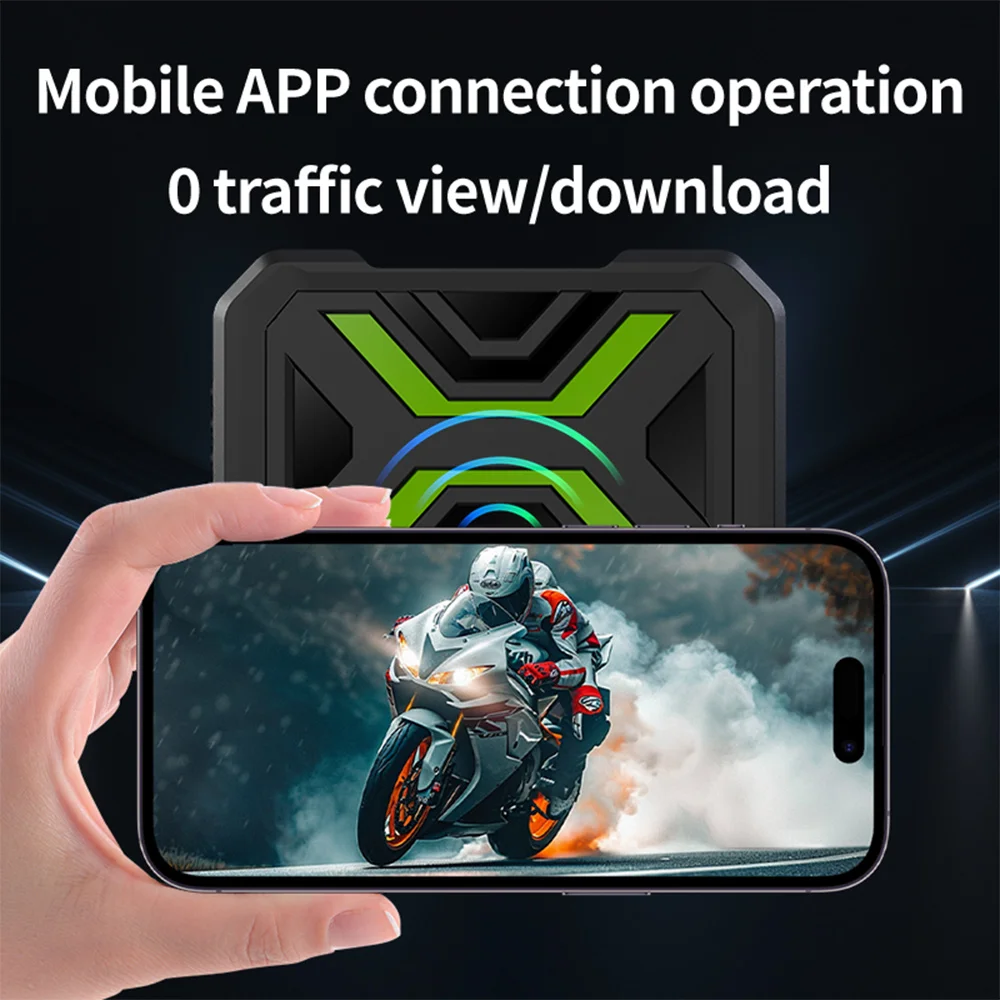 Dual Motorcycle DVR1080P Action Camera Recorder Front & Rearview Waterproof Motorcycle Dash Cam WiFi Smart Connect JIUYIN image 4