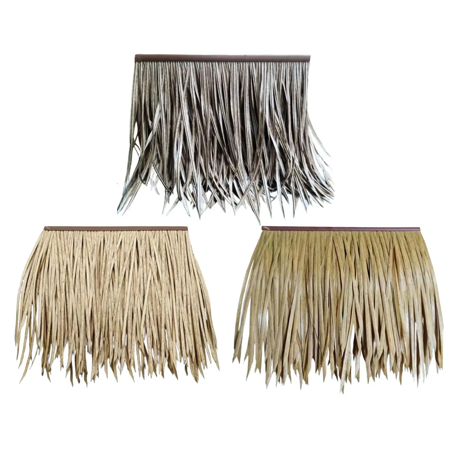 

20x20inch Artificial Straw Roof Thatch Patio Umbrella Cover Realistic Decorative