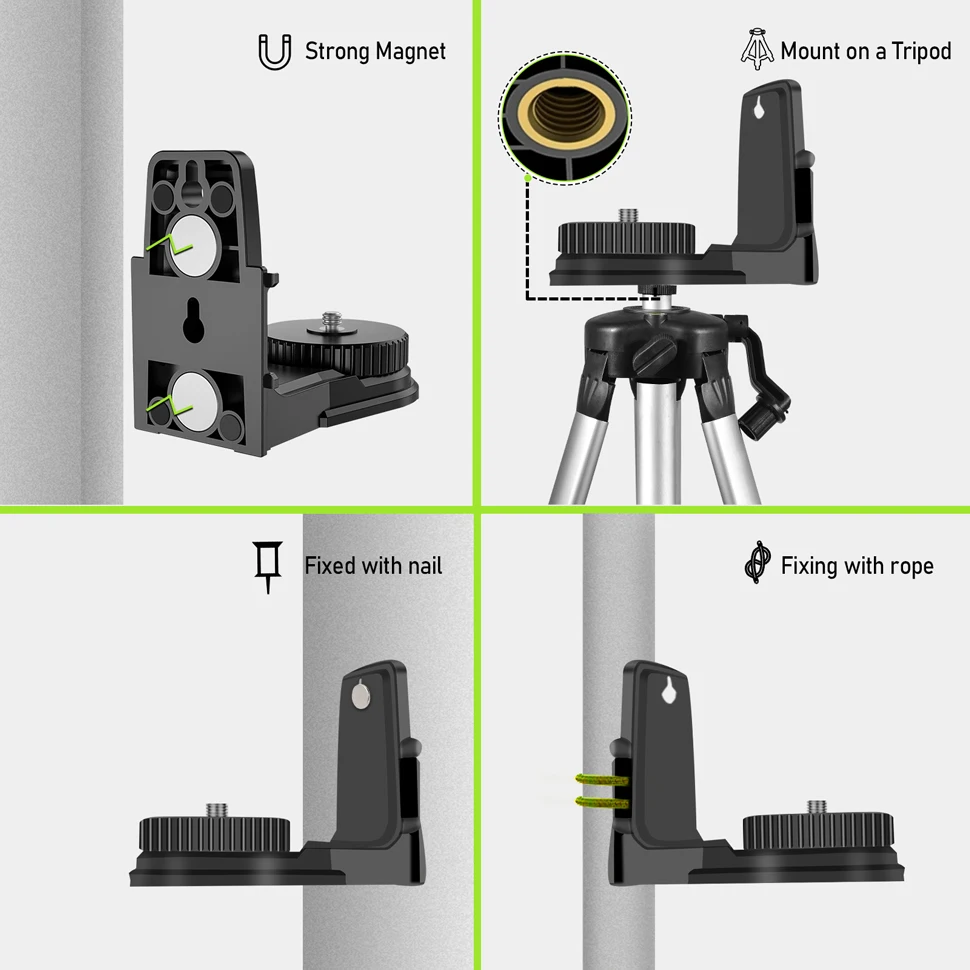 Imagem -04 - Suporte de Nivelamento Universal Super Magnético para Nível a Laser Suporte de Nivelamento de Suporte em l Durável e Conveniente Novo