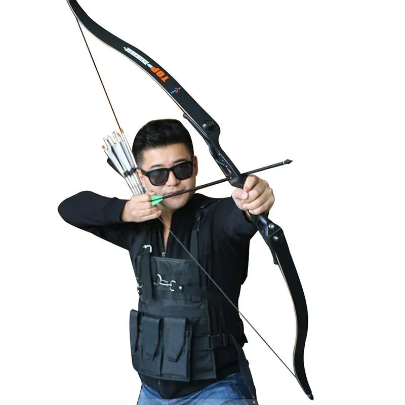 

56-inch metal bow with arrow stand Hawkeye II split bow and arrow recurve bow