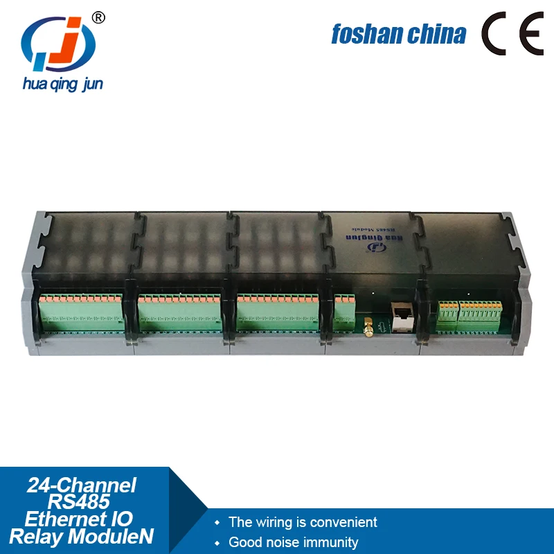 

Chingjun 24DI 24DO RS485 Ethernet Relay Module Modbus RTU/TCP 10A G2R-1 RJ45 Relays for Smart Home