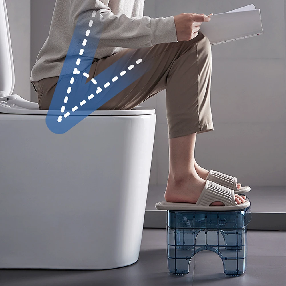 

Plastic Toilet Stool Bathroom Step Stool for Kids Potty Training Non Slipping Stable Bottom Portable Easy to Move Use for Homes