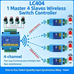 One Tow Four Wireless Remote Control Switch Relay PLC Remote Control Module