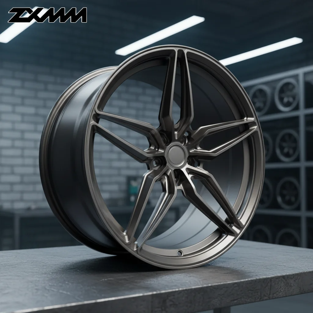 

Кованые матовые бронзовые диски ZXMM Custom Monoblock с полировкой и хромированием, 17-22 дюйма, легкосплавные диски 5x112 5x120 5x130 для Honda BMW