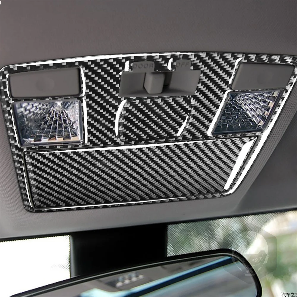 

for 04-08 Mazda RX8 Front Reading Lights Carbon Fiber Trim Sticker 3 Pieces Car Decorative Stickers